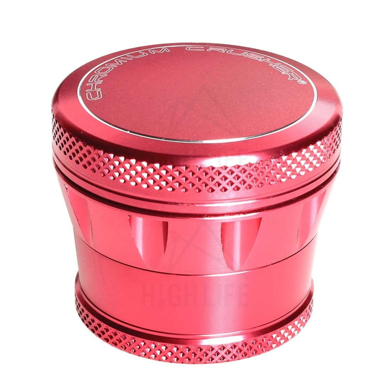 Pink 4pc Premium Chromium Crusher Tapered Top 2" Grinder 