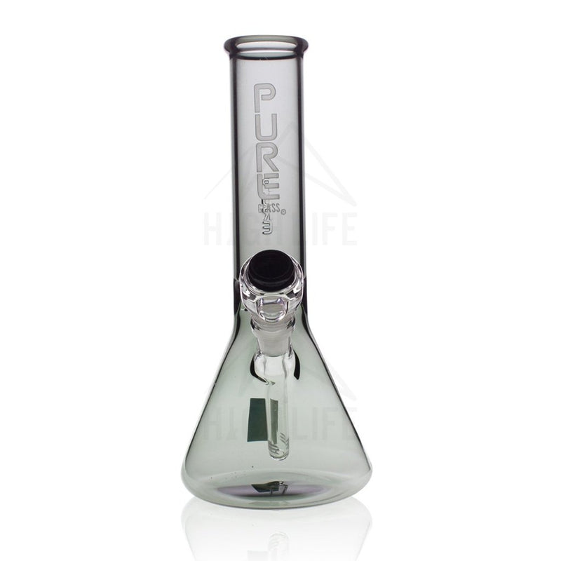 Pure Glass 12 Beaker Bong - 50Mm Black Bongs & Waterpipes