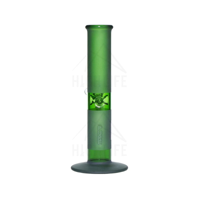 Pure Glass 12 Straight Bong - 50Mm Green Frost Bongs & Waterpipes