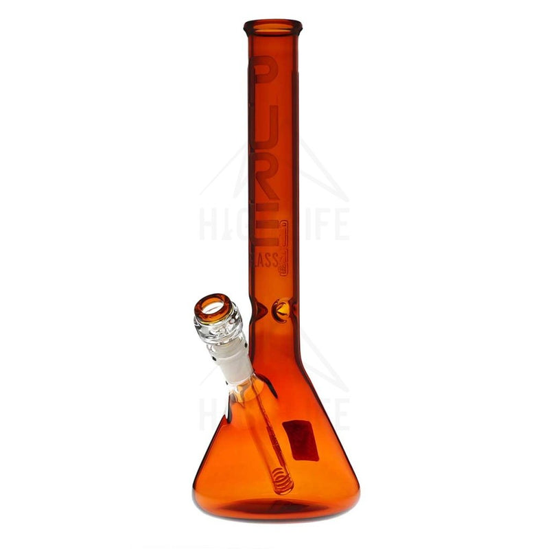 Pure Glass 14 Beaker Bong - 38Mm Amber Bongs & Waterpipes