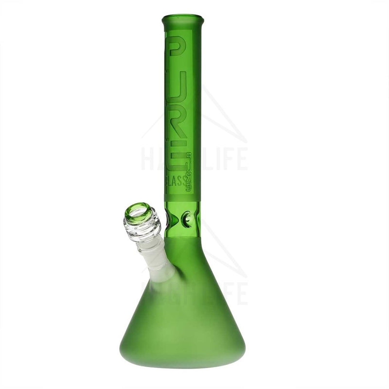 Pure Glass 14 Beaker Bong - 38Mm Green Frost Bongs & Waterpipes