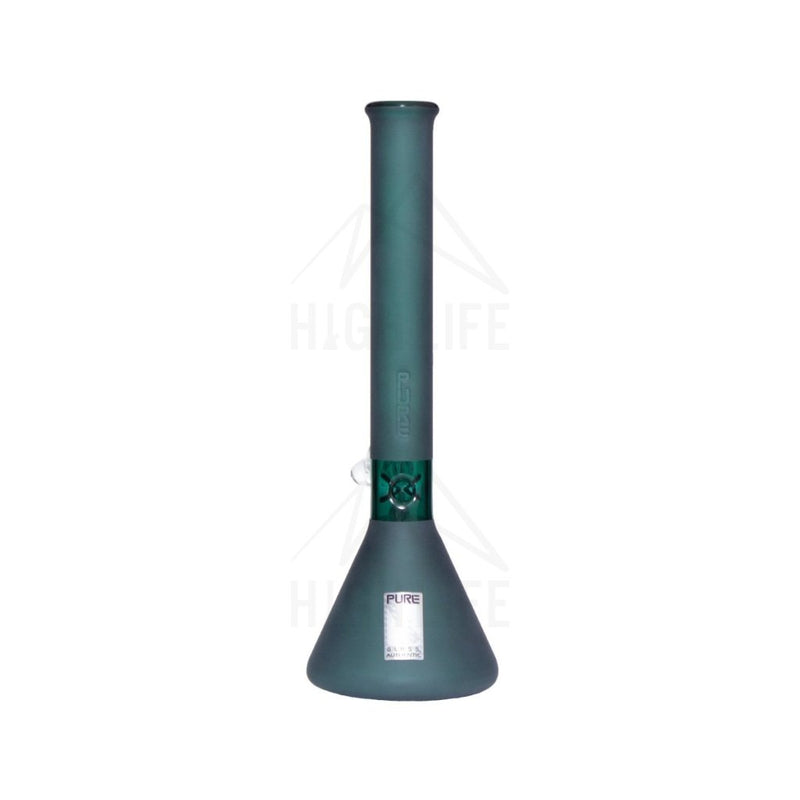 Pure Glass 14 Beaker Bong - 38Mm Lake Green Frost Bongs & Waterpipes