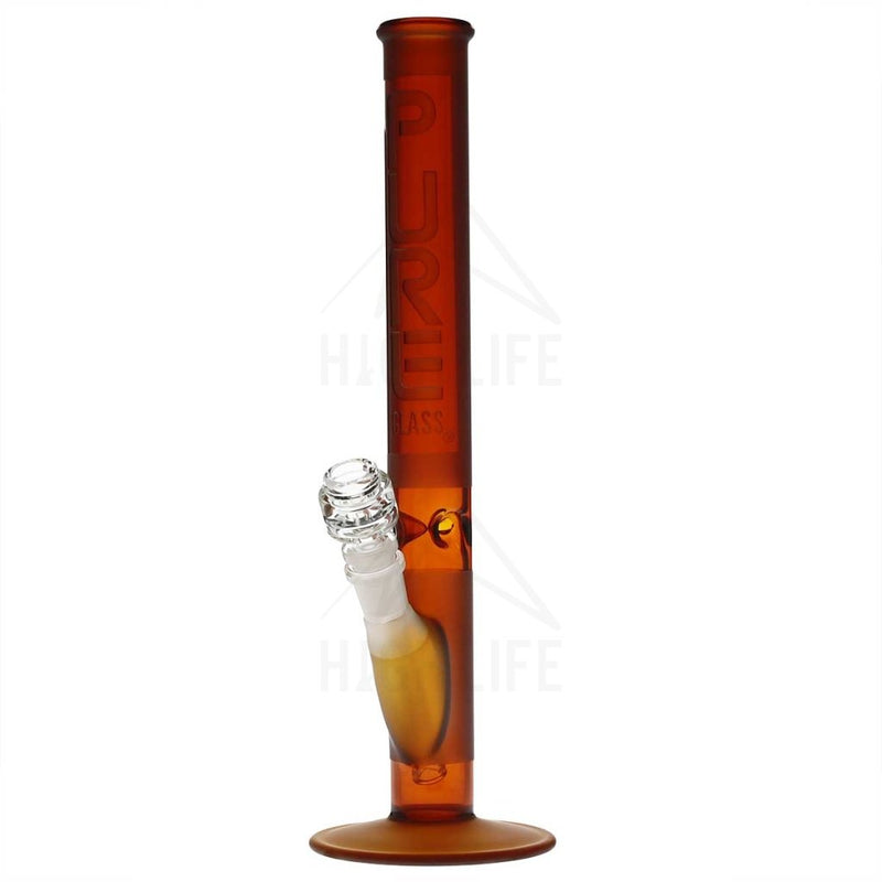 Pure Glass 14 Straight Bong - 38Mm Amber Frost Bongs & Waterpipes