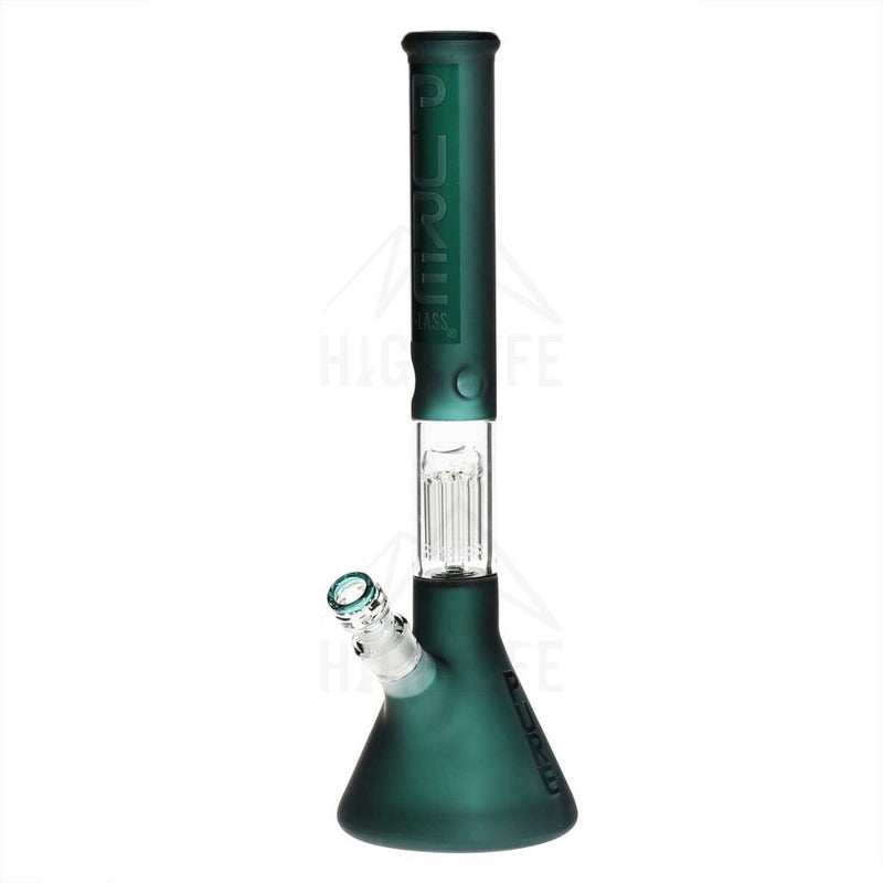 Pure Glass 18 50Mmx5Mm 10 Arm Single Tree Perc 3D Etch Beaker Bong Lake Green Bongs & Waterpipes