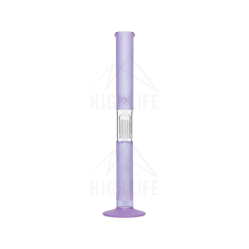 Pure Glass 18 50Mmx5Mm 10 Arm Single Tree Perc 3D Etch Straight Bong Purple Bongs & Waterpipes