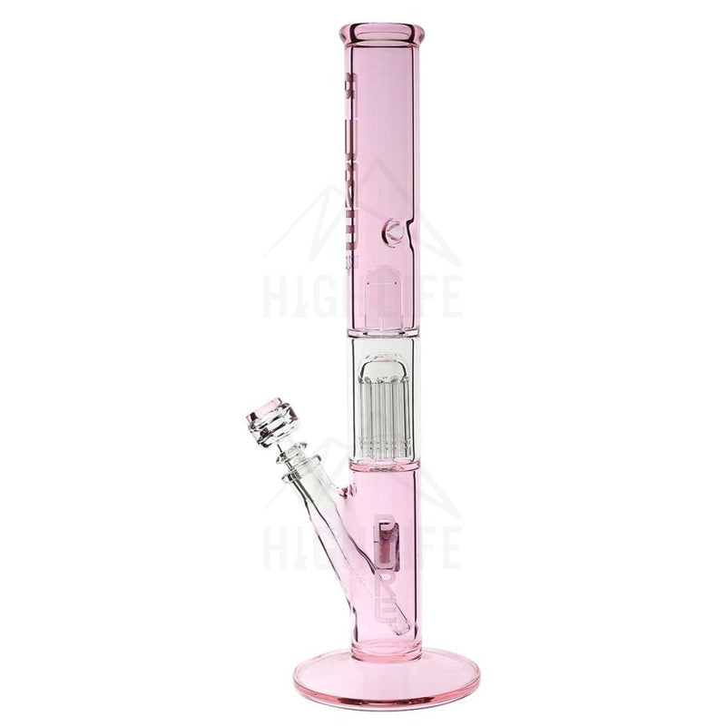 Pure Glass 18 50Mmx5Mm Single Tree10Arm Straight Martini Pink Bongs & Waterpipes