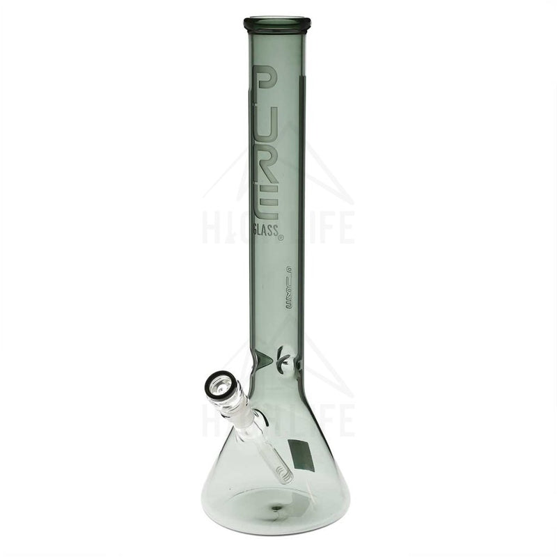 Pure Glass 18 Beaker Bong - 50Mm Black Bongs & Waterpipes