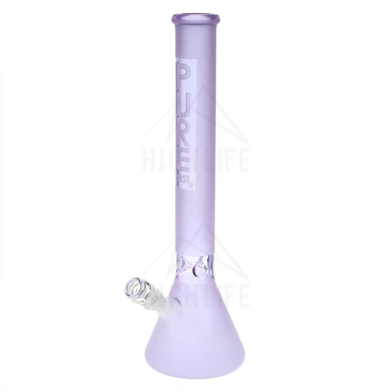 Pure Glass 18 Beaker Bong - 50Mm Purple Frost Bongs & Waterpipes