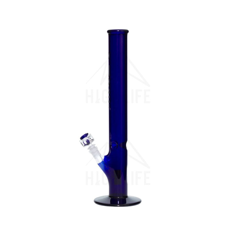 Pure Glass 18 Straight Bong - 50Mm Blue Bongs & Waterpipes