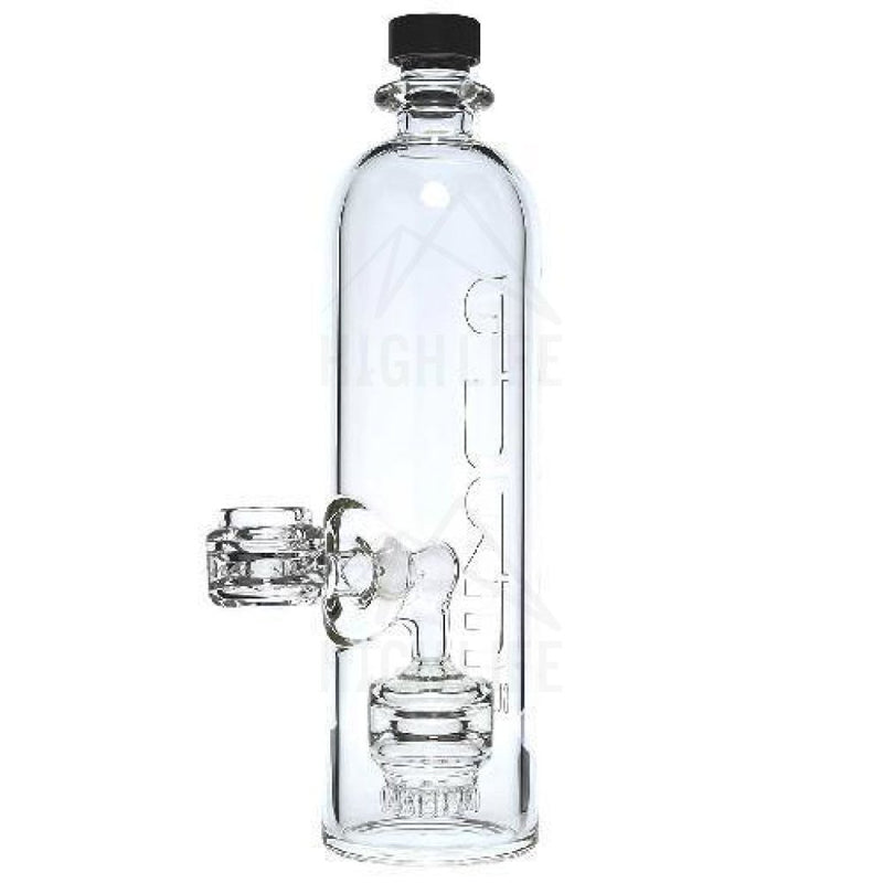 Pure Glass 9" Clear Bottle Mini Jellyfish Perc