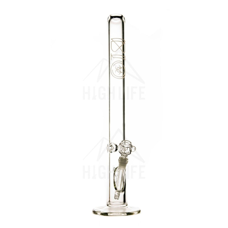 Pure Glass & Bio Hazard 24 60Mmx9Mm Clear Straight Martini W/ 19Mm Ground Joint Gold Decal