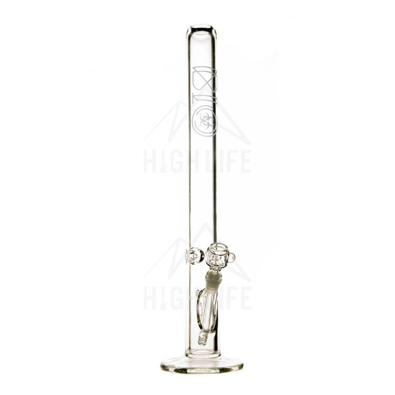 Pure Glass & Bio Hazard 24 60Mmx9Mm Clear Straight Martini W/ 19Mm Ground Joint Silver Decal