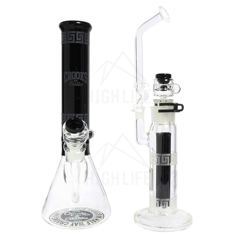 Pure Glass Crooks & Castles Set Bongs Waterpipes