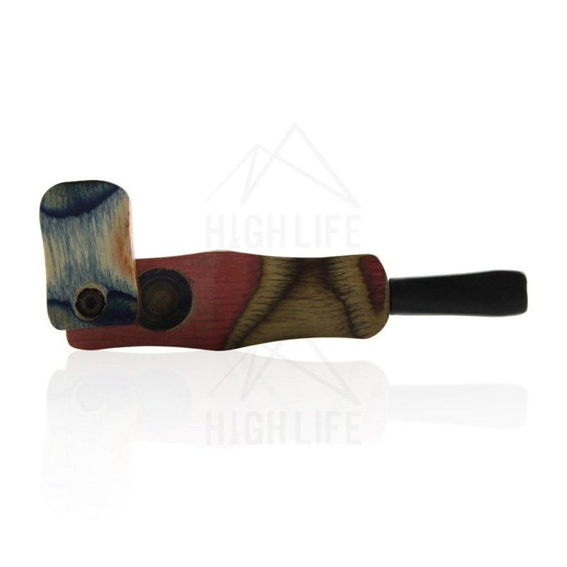 Rasta Wood Pipe - Style 4 Hand Pipes