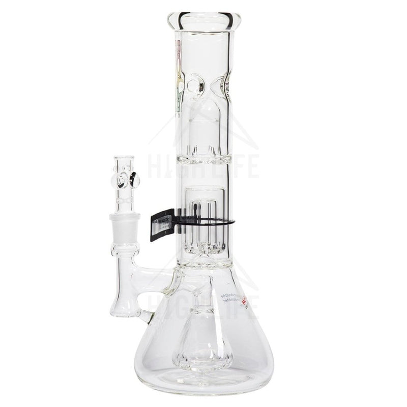 Roor Tech 14 50Mm Fixed W/ Barrel Beaker - Rasta Logo Bongs & Waterpipes