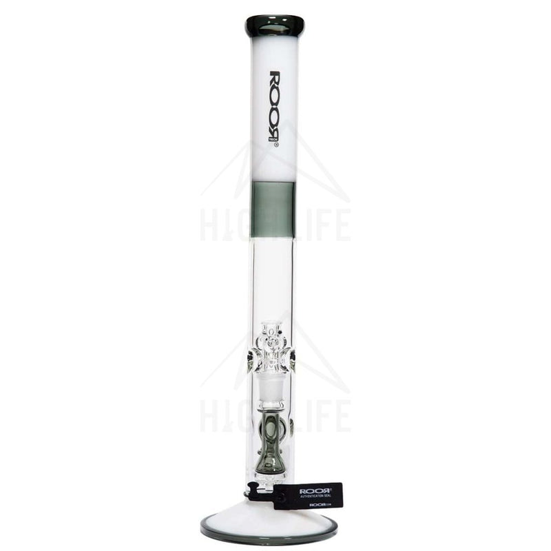 Roor Tech 18 45Mm Straight-Grey/white-Black Logo Bongs & Waterpipes