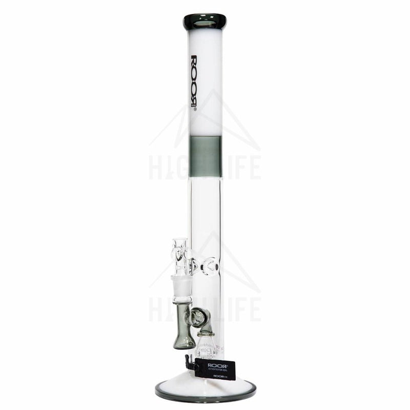 Roor Tech 18 45Mm Straight-Grey/white-Black Logo Bongs & Waterpipes