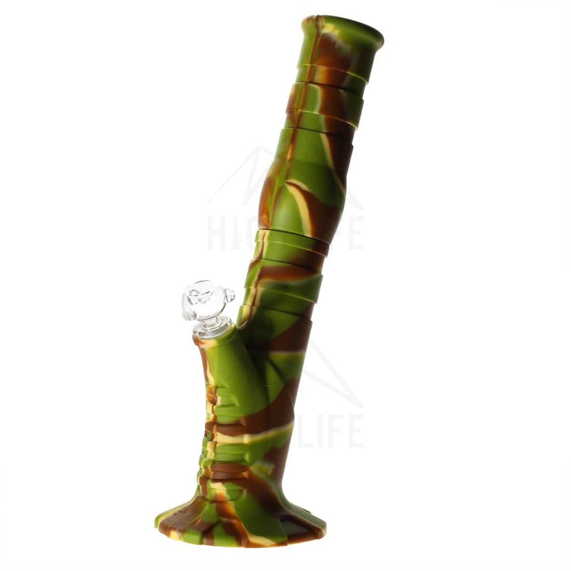 Silicone 12 50Mm Straight Bong - Camo Bongs & Waterpipes