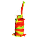 Silicone 8 Bent Neck Small Oil Drum Bubbler Rasta