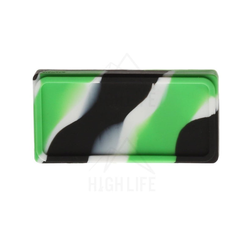 Silicone Shatter 2 Section 4.5 X 2.25 Case - Black/green/white Accessories