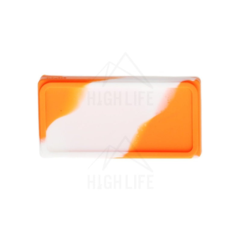 Silicone Shatter 2 Section 4.5 X 2.25 Case - Orange/white Accessories