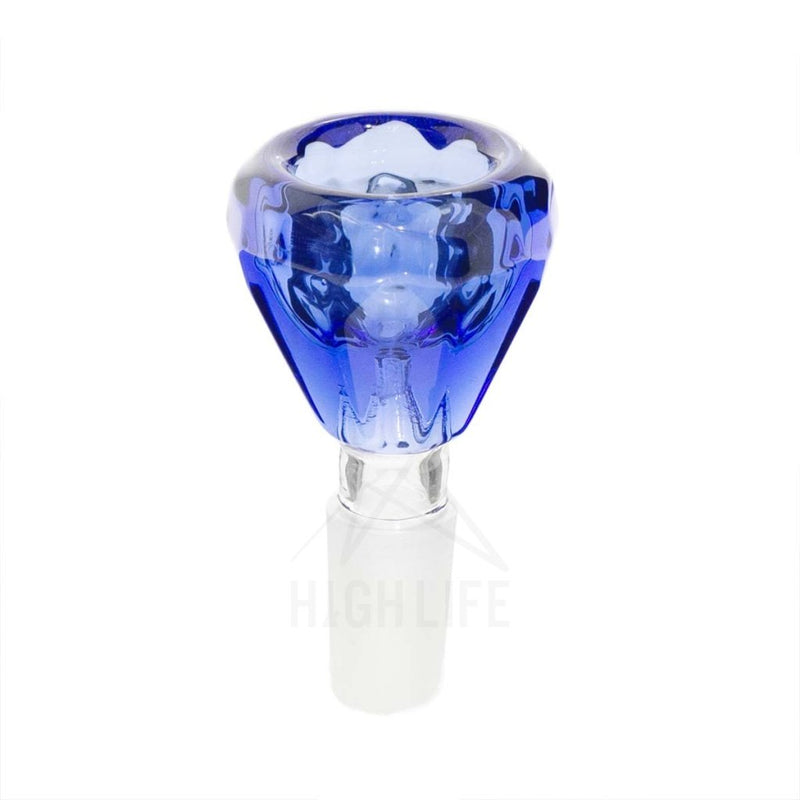 Slide G/g Bowl 14Mm Male Diamond Blue
