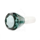 Slide G/g Bowl 14Mm Male Diamond Dark Green