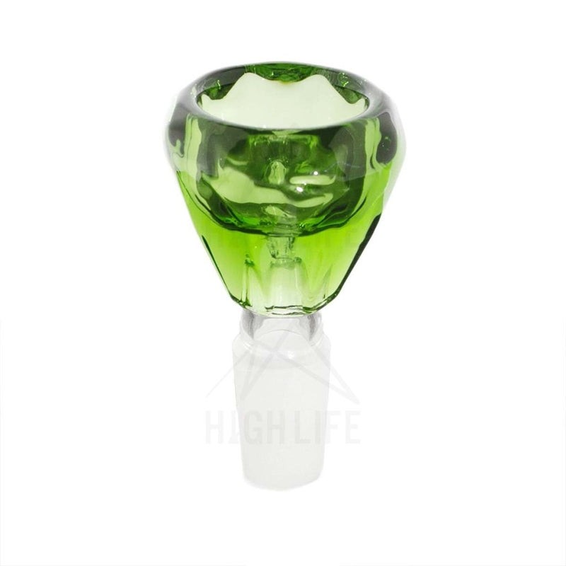 Slide G/g Bowl 14Mm Male Diamond Green