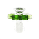 Slide G/g Bowl 14Mm Male - Marijuana Leaf