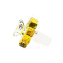 Slide G/g Bowl 14Mm Male - Yellow Flower