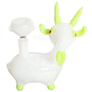 Slime Green and White Goat Hand Pipe