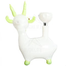 Slime Green And White Goat Hand Pipe Pipes