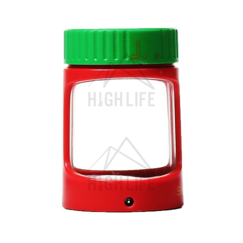 Stash Magnifying Led Jar - Rasta Accessories