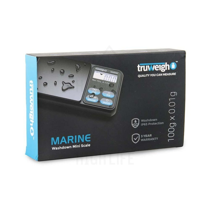 Truweigh Marine Ip65 Rated Washdown Miniscale - 100G X 0.01G / Black