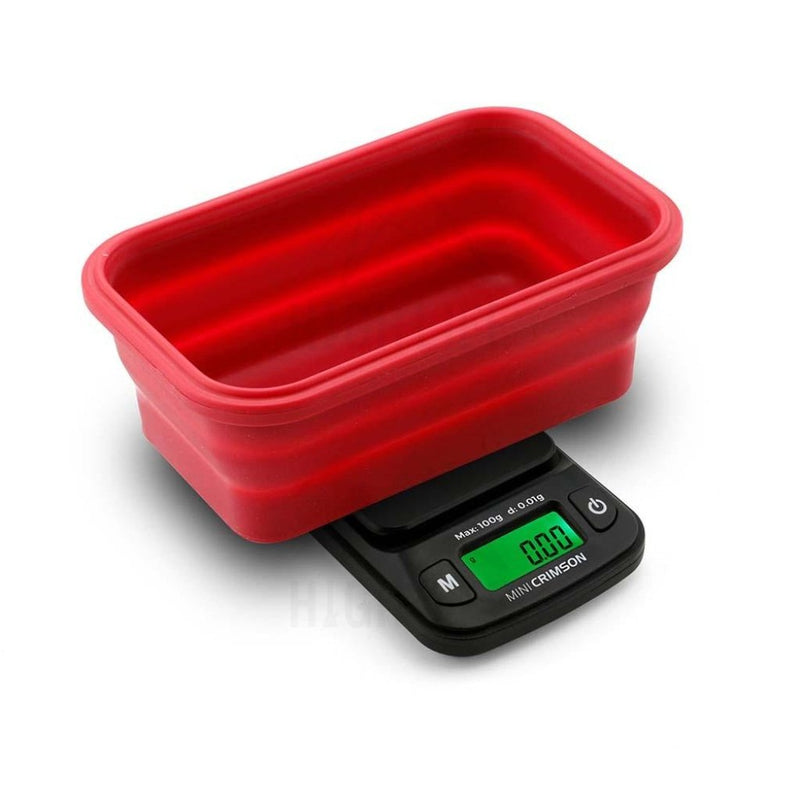 Truweigh Mini Crimson Collapsible Bowl 100G X 0.01G - Black / Red