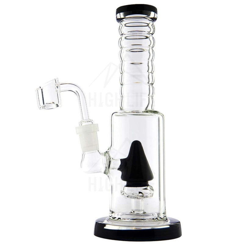 Waterpipe 8 G/g Cone Perculator Rig With Banger Black