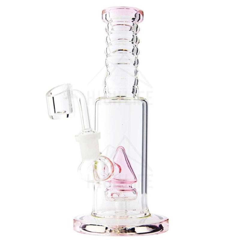 Waterpipe 8 G/g Cone Perculator Rig With Banger Pink