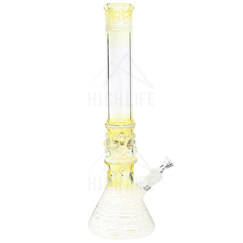 Waterpipe G/g 17 50Mm Marbles Beaker Female 19Mm White Trim Bongs & Waterpipes