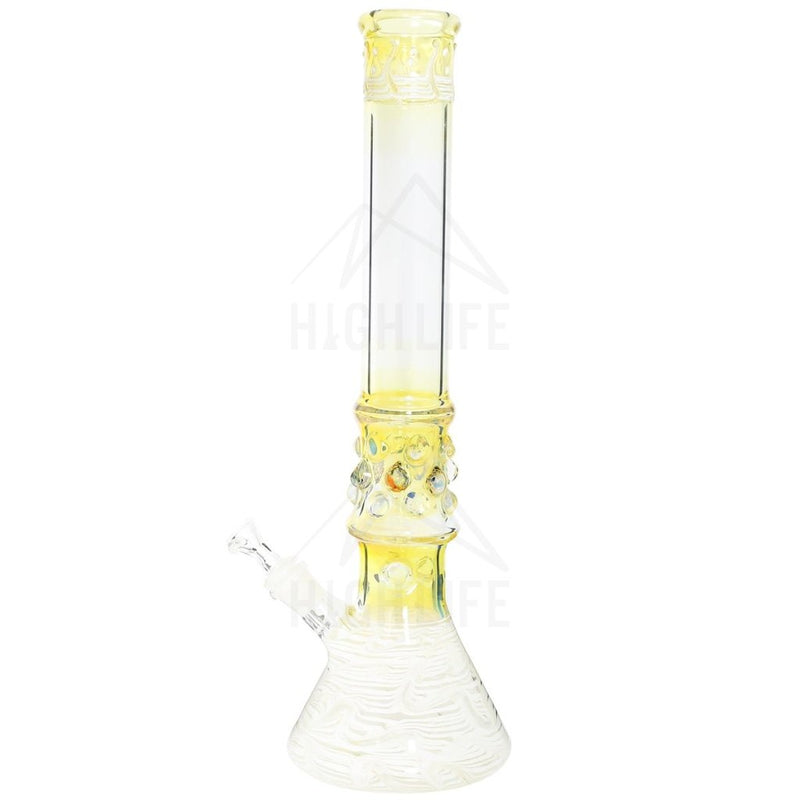 Waterpipe G/g 17 50Mm Marbles Beaker Female 19Mm White Trim Bongs & Waterpipes