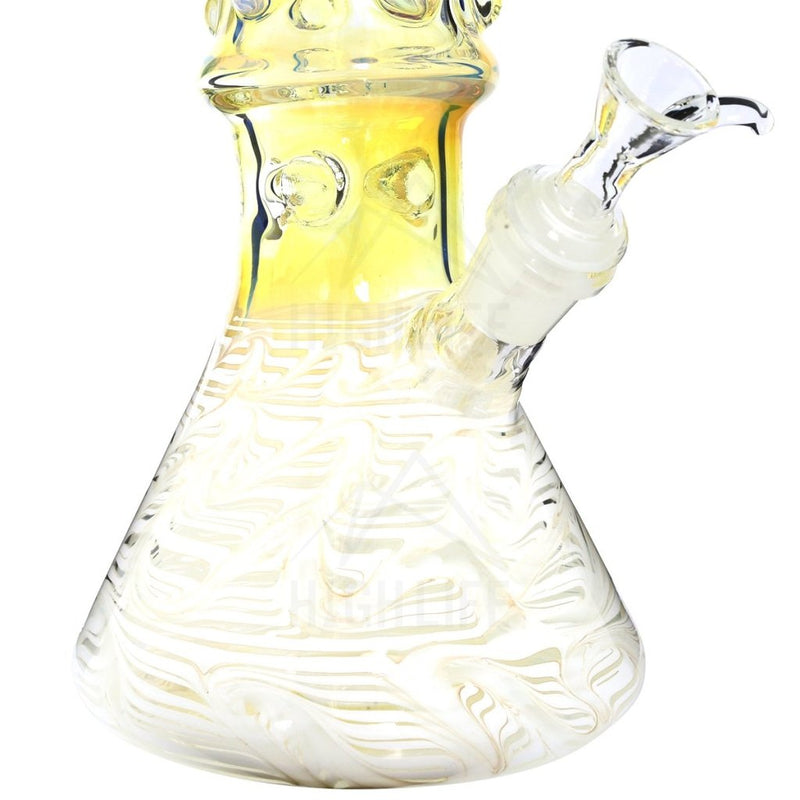 Waterpipe G/g 17 50Mm Marbles Beaker Female 19Mm White Trim Bongs & Waterpipes