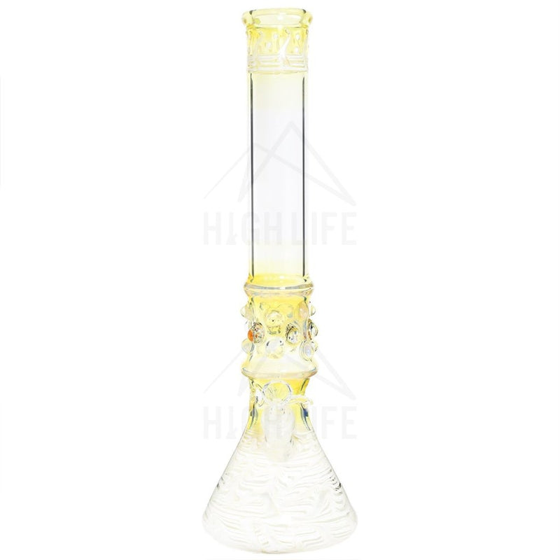 Waterpipe G/g 17 50Mm Marbles Beaker Female 19Mm White Trim Bongs & Waterpipes