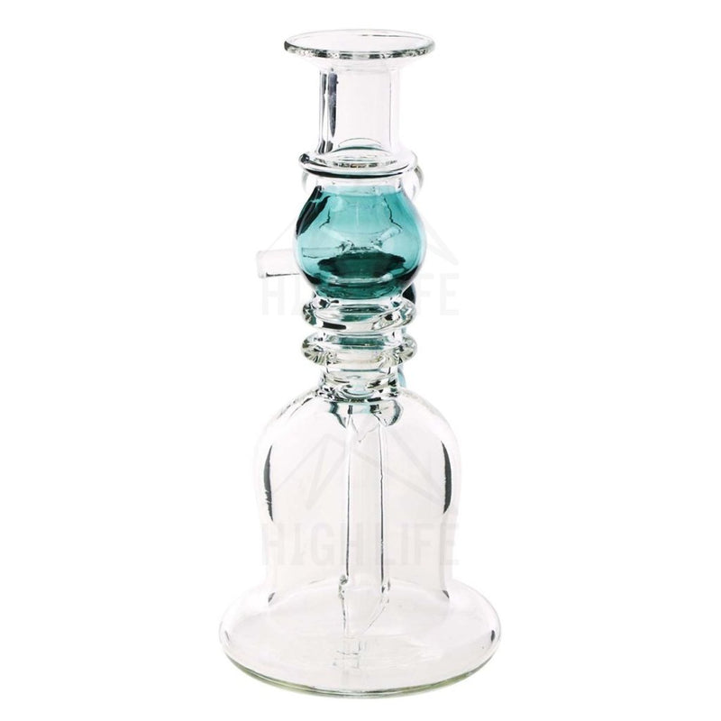 Waterpipe G/g 7 Double Maria Straight Martini With Bowl Teal