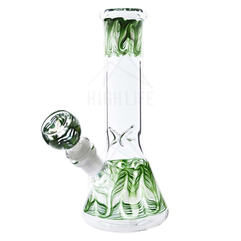 Waterpipe G/g 8 Beaker Rake Art Green