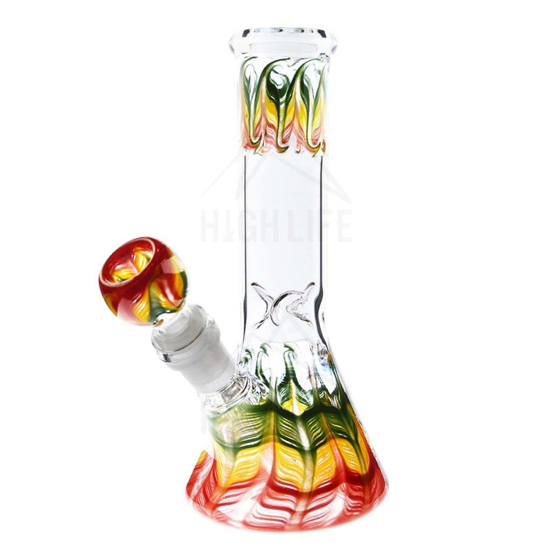 Waterpipe G/g 8 Beaker Rake Art Rasta