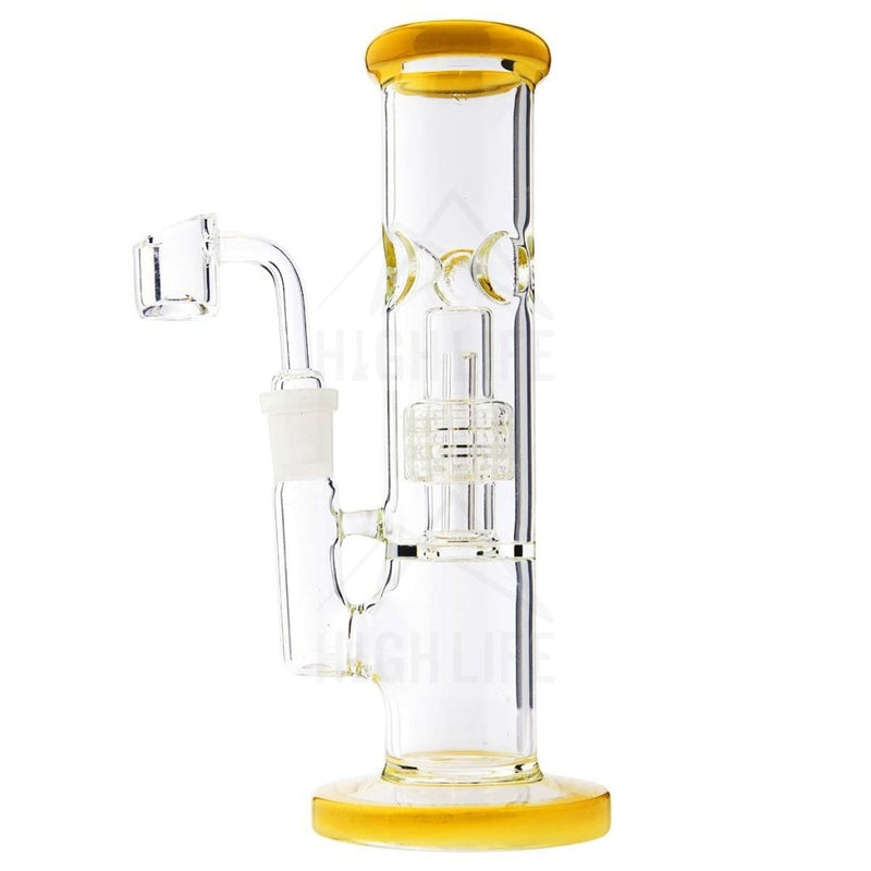 Waterpipe G/g Conical Showerhead 8 14Mm Female With Bowl And Banger Yellow